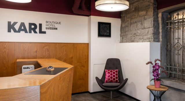 Boutique Hotel KARL, Забронировать Бутик-отель Отели Люцерна 3 звезды, рядом с Гранд-казино Lucerne, 3*