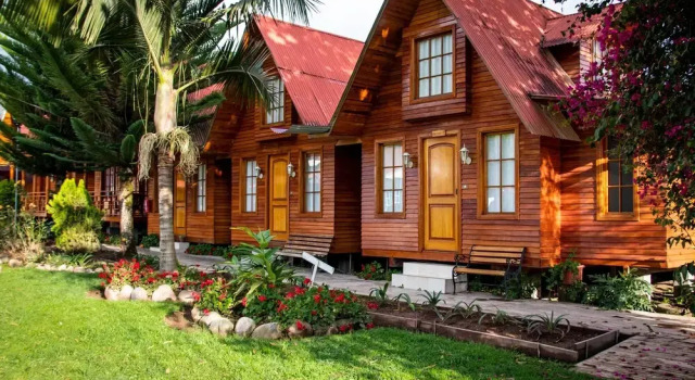 Deluxe pokoj a výhledem do zahrady Cemayu Lodge