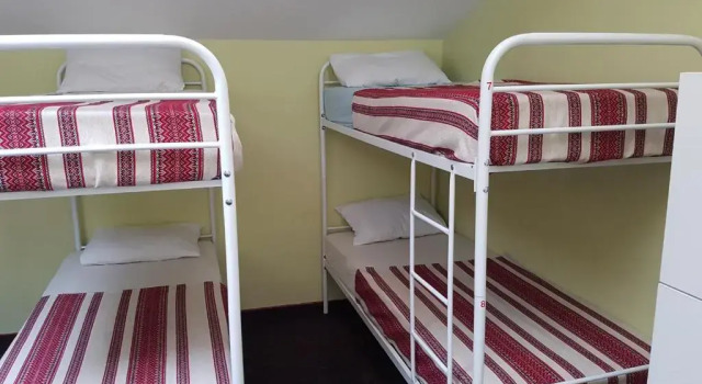 Bett im Wohnheim Hotel 18