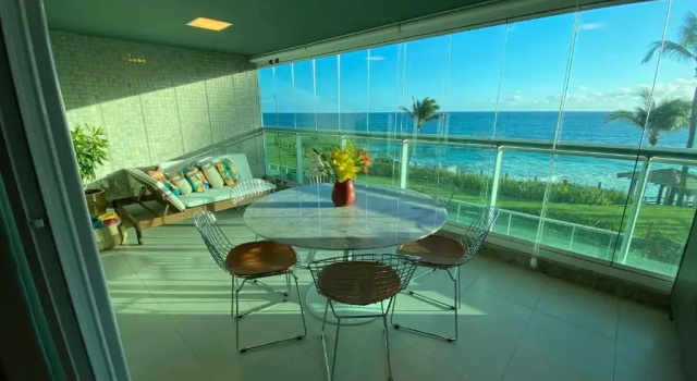 Апартаменты Luxuoso Apartamento Vista Mar - Barra Ondina