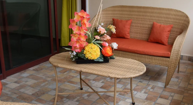 Кровать в общем номере Hotel Chapala Country