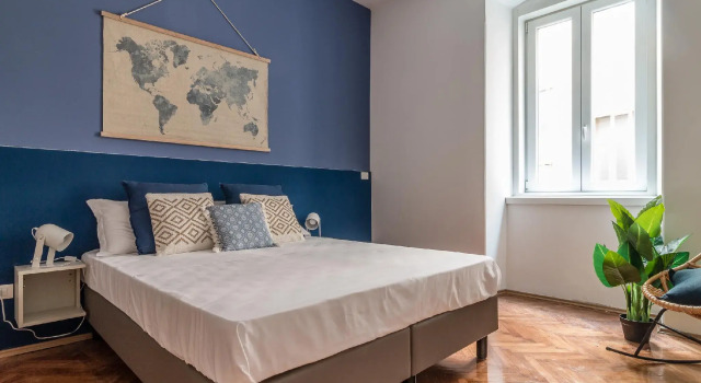 Pregiata camera con bagno privato - Blu di Persia, Забронировать Апартаменты/квартира Отели в центре Триеста, в центре