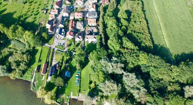 Апартаменты c 1 комнатой Wohlfühl-Apartment Auenwald im Naturschutzgebiet mit Privatstrand