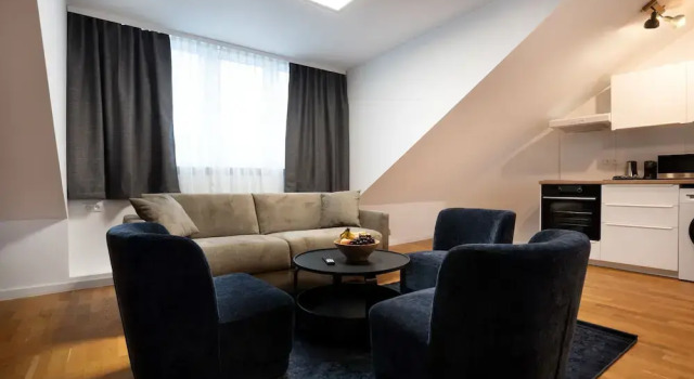 Семейные апартаменты c 1 комнатой с балконом Schöne Apartments in Bad Honnef