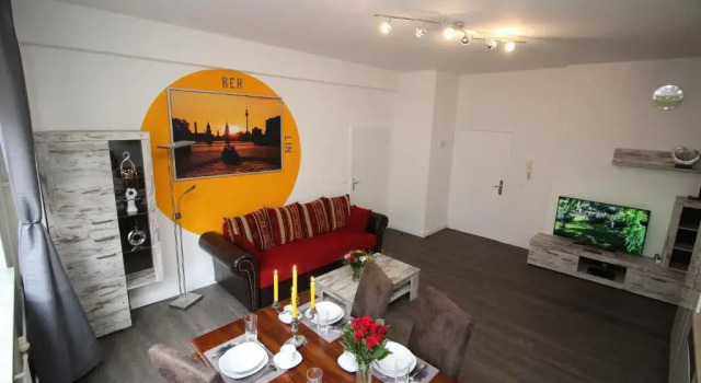 Кровать в общем номере с 6 комнатами Apartments Schöneberg