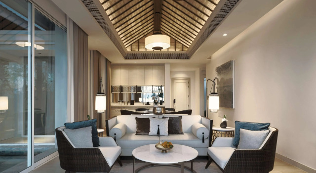 Вилла с бассейном с 2 комнатами рядом с пляжем Отель Banyan Tree Krabi