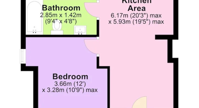 Апартаменты Standard c 1 комнатой Upton Road Apartments