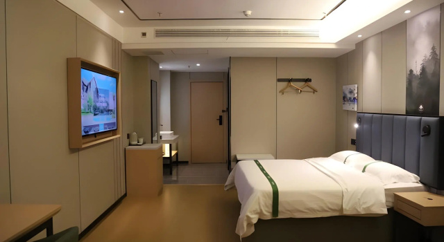 GreenTree Inn Express Laizhou Bus Station Wenhua Xi Street, Prenota Hotel Hotel a Shandong con parcheggio, Parcheggio