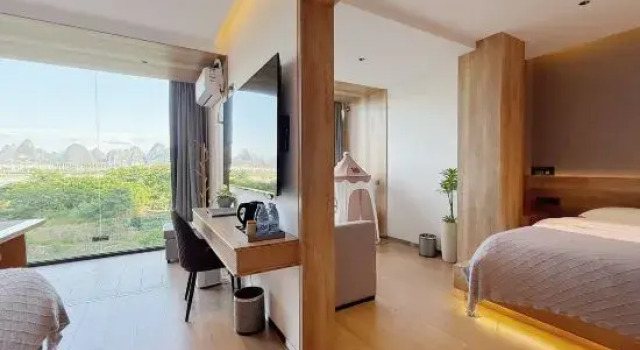 Люкс с красивым видом из окна Yishan Yunshui Hotel(Yulonghe Store, Shili Gallery, Yangshuo County)