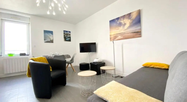 T2 Hyper cosy Plage et port à pieds, Rezerwuj Apartament Ploemeur 