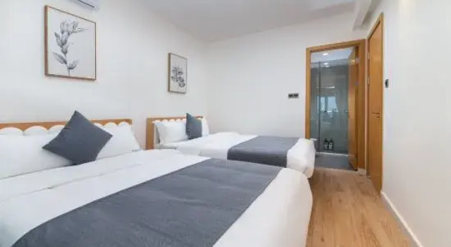 Семейный люкс с 2 комнатами с видом на море Xiyue Lijing Resort Apartment (Shanwei Poly Jinchowan Branch)
