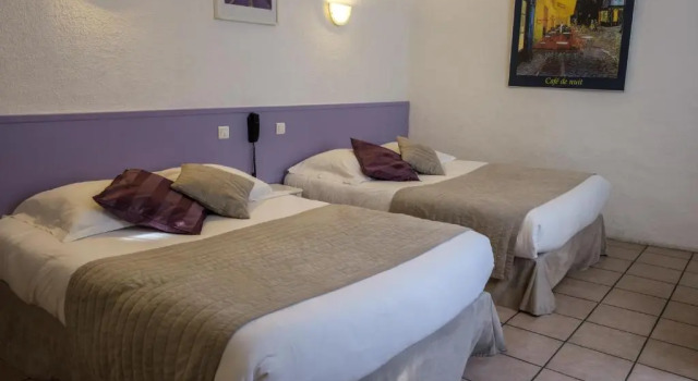 Семейный номер Standard Hôtel LHerbier dOrange - Accueil Vélo