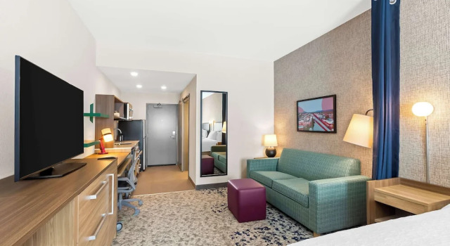 Четырёхместная студия Home2 Suites By Hilton Hendersonville