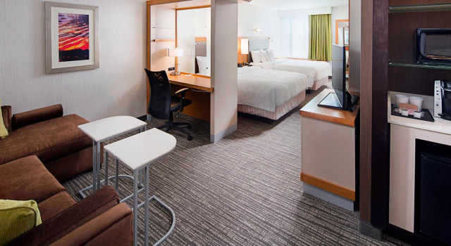 Четырёхместная студия SpringHill Suites by Marriott Carle Place Garden City