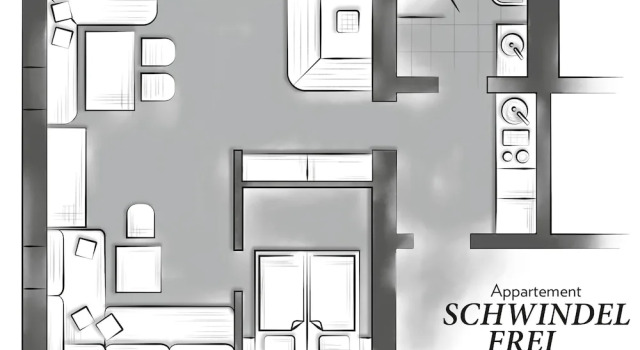 Апартаменты c 1 комнатой с балконом Naturel Hoteldorf Schönleitn