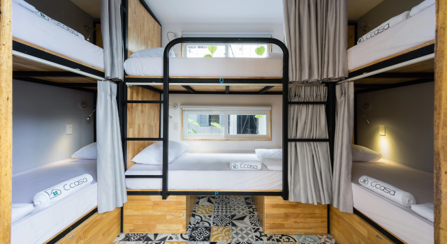 Кровать в общем номере Ccasa Hostel