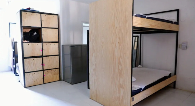 Кровать в общем номере Mexi-Kool Hostel