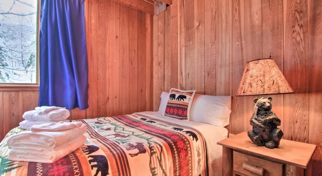 Walk to Ski Trails: Ludlow Home on Okemo Mountain, Забронировать Отель Отели Ладлоу с парковкой, рядом с Evergreen Summit Express Ski Lift, Парковка