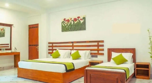 Трёхместный номер Deluxe с балконом и с видом на окрестности Green Heaven Resort Kandy