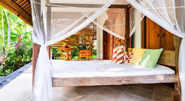 Двухместный номер Deluxe с красивым видом из окна Taman Selini Wahana Beach Bungalows