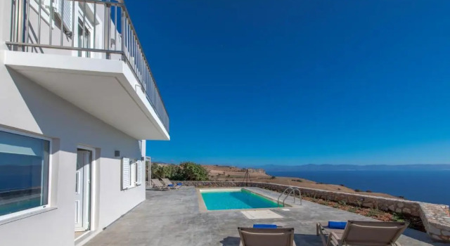Вилла Tranquil sea view villa with private pool, just 2km from the beach