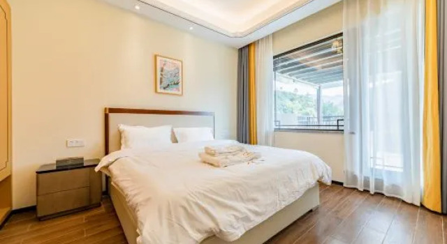 Люкс Comfort с 3 комнатами Yongtai Mountain Waishan Lanshanju Hot Spring Homestay