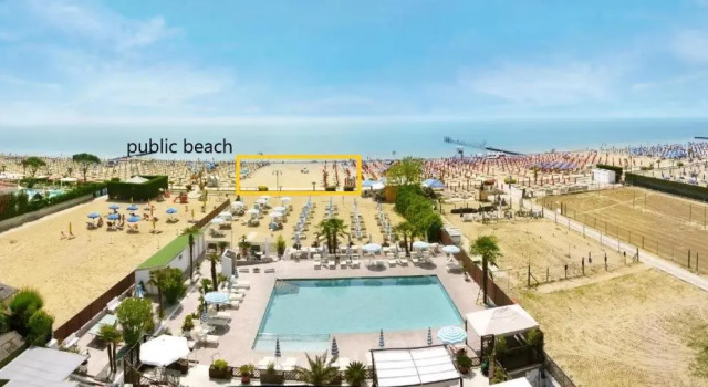 Одноместный номер Standard с балконом и с частичным видом на море Hotel La Brezza frontemare