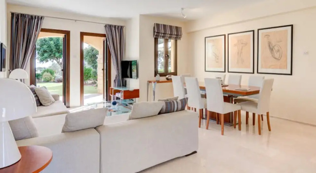 Ground Floor Apartment With Golf and sea Views - Roudias Aphrodite Hills Resort, Book Apartment SPA Hotels in Kouklia, SPA
