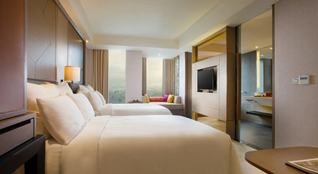 Premium double chambre Vue sur le golf InterContinental Bandung Dago Pakar, an IHG Hotel