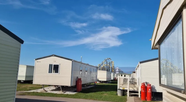 Lovely Caravan at Ingoldmells Just Behind Sealands