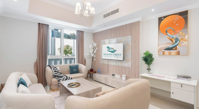 Двухместные апартаменты с балконом Heaven Crest Vacation Homes Downtown - Studio, 1, & 3 Bedroom Suites 2 minute walk to Dubai Mall and Burj Khalifa