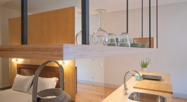 Студия Deluxe с видом на внутренний двор Step In Porto Apartments