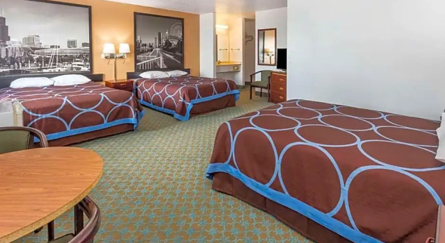 Шестиместная студия Super 8 by Wyndham Bourbonnais/Kankakee Area