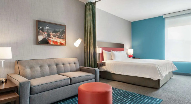 Двухместная студия люкс Hearing Accessible Home2 Suites By Hilton Madison Central Alliant Energy Center