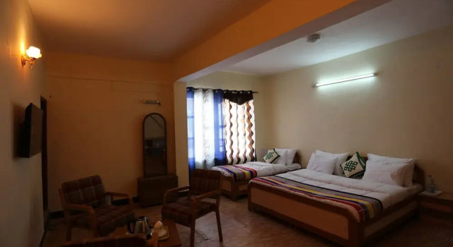 Трёхместный семейный номер Standard с видом на горы Hotel Spiti Heritage