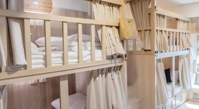 Кровать в общем номере Amaka Bed and Breakfast