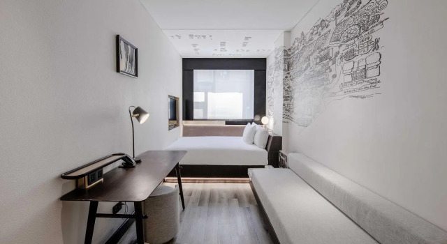 Номер Deluxe Lvju Smart Homestay (Zhangye Road Pedestrian Street)