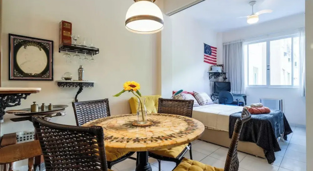 Апартаменты Loft com Ar Condicionado e Wi-fi a 140m da Praia
