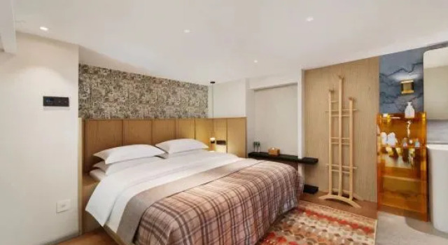 Люкс Xishe Qinghuan Sky Private Hot Spring & Terrace Garden Hotel