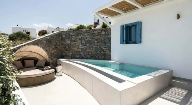 Люкс Deluxe с видом на море Aura Suites Paros