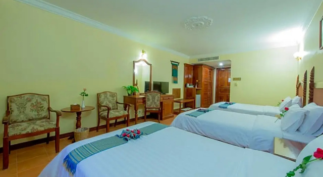 Трёхместный номер Deluxe Lin Ratanak Angkor Hotel