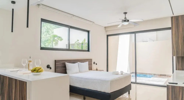 Lovely and Stylish Studio Rooftop Sky Bar Terrace Swimming Pool Close to the Beach, Rezerwuj Hotel Tulum Quintana Roo