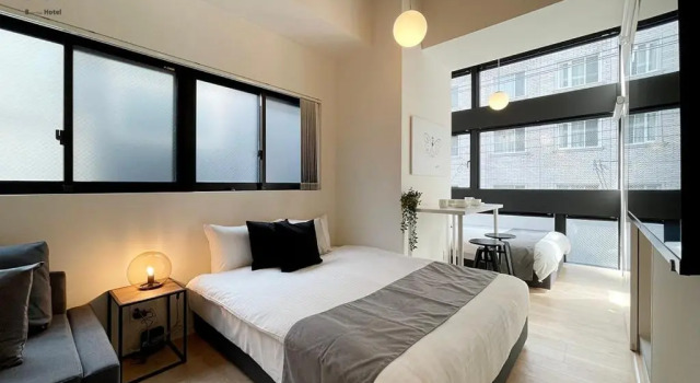 Апартаменты Brand new 1BR Apt for 7 ppl with loft Few Mins Walk To Peace Park