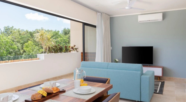 Excellent Modern Apartment in Aldea Zama Movie Theater Rooftop Pool Close to the Beach, Prenota Appartamento Zama 