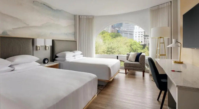 Standard- firedobbelt værelse med parkudsigt Montreal Marriott Chateau Champlain