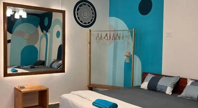 Standard- dobbelt værelse med udsigt Pappi Chulo Hostel
