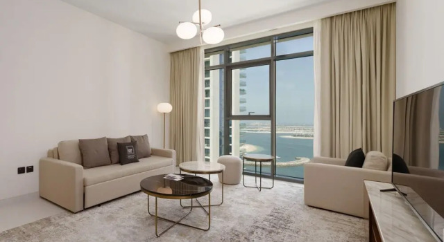 Апартаменты Deluxe Maison Privee - Upscale Apt w/ Partial Dubai Marina & Palm Views
