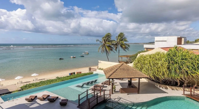 Апартаменты APTO Vista Mar Incrível | Pé na Areia | Barra Bali | Destino BSM 116