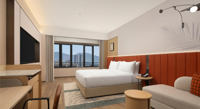 Номер Deluxe Hilton Garden Inn Shenzhen Pingshan Chaoshang Plaza