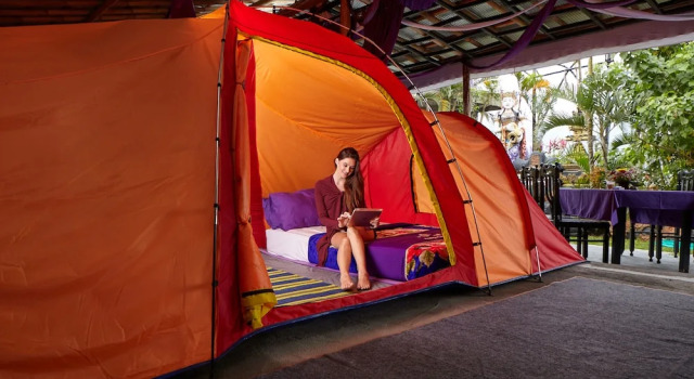 Тент c 1 комнатой с видом на сад Hikers Camp at Toya Devasya